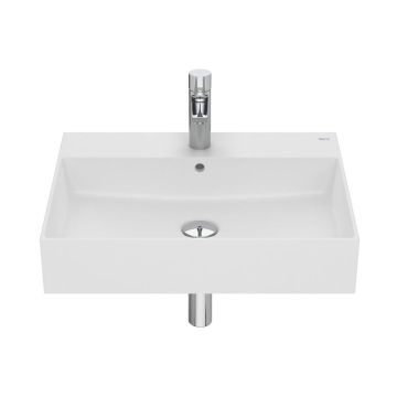 Umywalka ścienna 60x49 cm Roca Inspira Square biały mat A32752C620