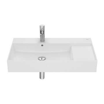 Umywalka ścienna 80x49 cm Roca Inspira Square biały mat A32752B620