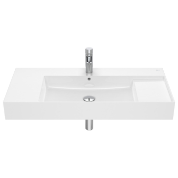 Umywalka ścienna 100x49 cm Roca Inspira Square biała A32752A000