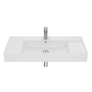 Umywalka ścienna 100x49 cm Roca Inspira Square biały mat A32752A620