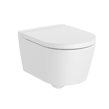Miska WC podwieszana Rimless 48 cm Roca Inspira Round biały mat A346528620