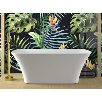 Wanna wolnostojąca Besco Assos S-Line Glam 160x70cm grafitowa WMD-160-ALG