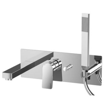 Bateria wannowa podtynkowa Paffoni Tilt czarny mat TI001NO
