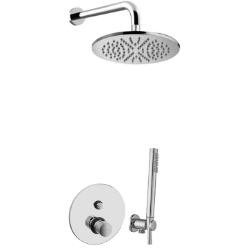 Zestaw natryskowy podtynkowy z deszczownicą 225 mm Paffoni Jo chrom JO015ZSC2ACR