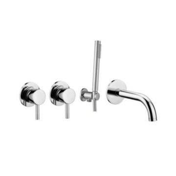 Zestaw wannowy podtynkowy Paffoni Light czarny mat LIG010NO70ZWW