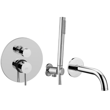 Zestaw wannowy podtynkowy Paffoni Light chrom LIG015ZWW