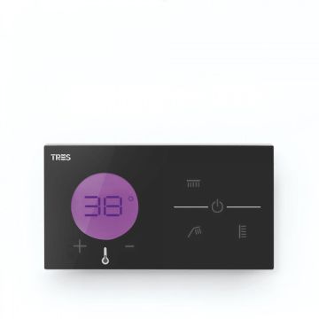 Tres Exclusive System Elektronicznej Kontroli Termostatycznej 3 Drożny Czarny 49288398