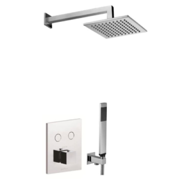 Zestaw natryskowy podtynkowy 200x200 mm Paffoni Tilt chrom CPM518ZSC3ACR
