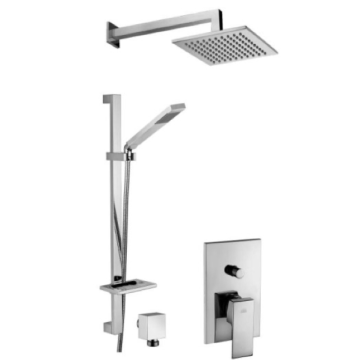 Zestaw natryskowy podtynkowy 40 cm/20x20 cm Paffoni Elle chrom EL015ZN3ACR