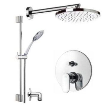 Zestaw natryskowy podtynkowy 400 mm/250 mm slim Paffoni Candy chrom CA015ZN3F