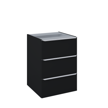Komoda Elita Lofty 50 3S 50x69.5x48.7 cm black matt RE080500127160