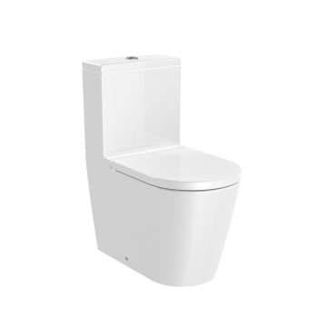 Miska WC Roca Inspira Round do kompaktu Rimless o/podwójny 645mm biały A342526000
