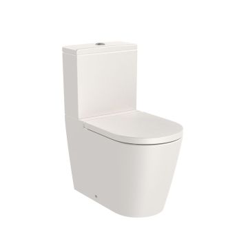 Miska WC Roca Inspira Round do kompaktu Rimless o/podwójny 645mm beżowy AA342526650