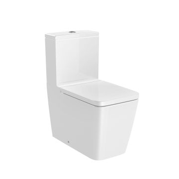 Miska WC Roca Inspira Square o/podwójny do kompaktu Rimless 645mm biały A342536000