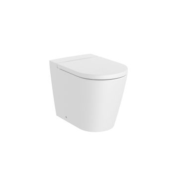 Miska WC Roca Inspira Round stojąca Rimless 560x370mm biały mat A347526620