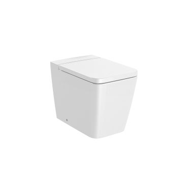 Miska WC Roca Inspira Square stojąca Rimless 560x370mm biały A347537000