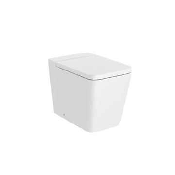 Miska WC Roca Inspira Square stojąca Rimless 560x370mm biały mat A347537620
