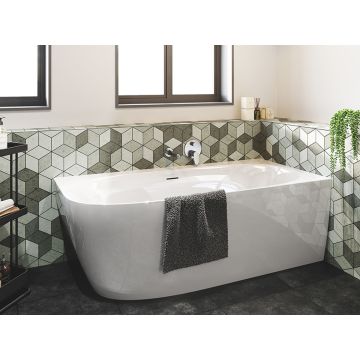 Wanna wolnostojąca narożna 170x80 cm Riho Omega corner lewa biała B098001005