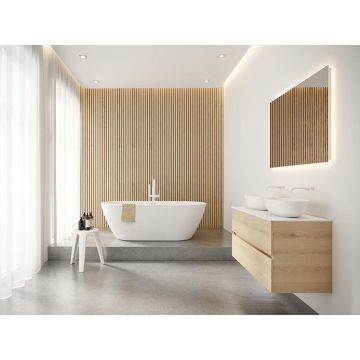Wanna wolnostojąca 180x84 cm Riho Inspire Velvet biała/czarna mat B085001220