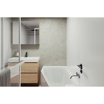 Wanna wolnostojąca 180x110 cm Riho Rethink Space Plug&Play lewa biała B116005005