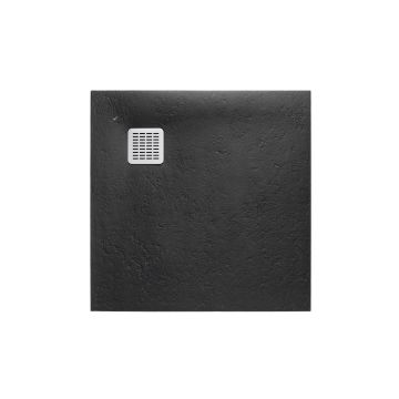 Brodzik kompozytowy Roca Terran Stonex® 1000x1000mm czarny AP1033E83E801400
