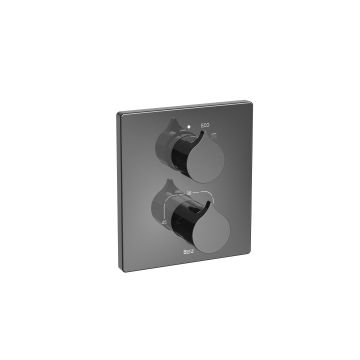 Bateria prysznicowa podtynkowa Roca Insignia titanium black A5A2C3ACN0