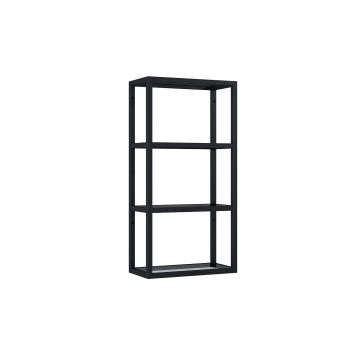 Stelaż wiszący Elita Look 40/80 black matt z półkami szklanymi RE150401107160