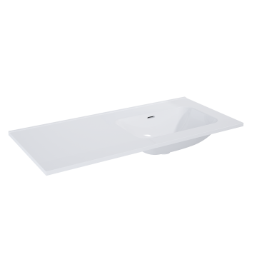 Umywalka Elita Skappa 100 bez otw. prawa (60+40), ceramiczna white RE041002068060