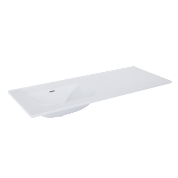Outlet!! - umywalka Elita Skappa 120 bez otw. lewa (60+60), ceramiczna white RE041201068060