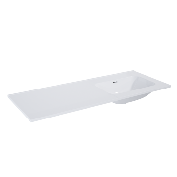 Umywalka Elita Skappa 120 bez otw. prawa (60+60), ceramiczna white RE041202068060