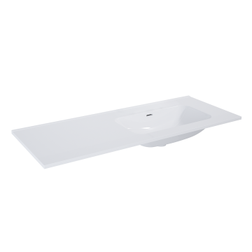 Umywalka Elita Skappa 120 bez otw. prawa (80+40), ceramiczna white RE041202168060