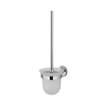 Szczotka WC wisząca pojemnik szkło matowe 11 cm x 14 cm x 38 cm Stella Classic 07.430