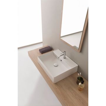 Umywalka nablatowa 60x46 cm Scarabeo Teorema 2.0 z otw. ocean 510556