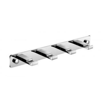 Listwa 4 haczyki płaskie 26 cm x 4,5 cm x 3 cm Stella Dodatki 18.064