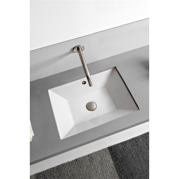 Umywalka podblatowa 45x36 cm Scarabeo Teorema 2.0 bez otw. biała 5134