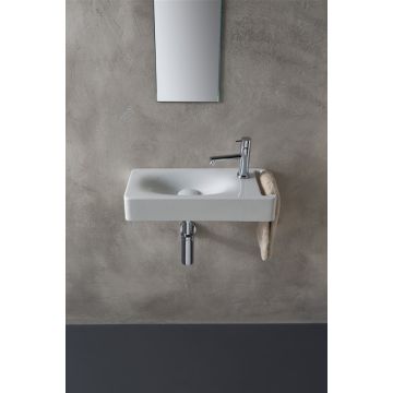 Umywalka wisząca 60x22 cm Scarabeo Hung z otw. perłowa 151141