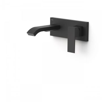 Bateria podtynkowa umywalkowa 15,3 cm Tres Cuadro Exclusive czerń matowa 00630033NM