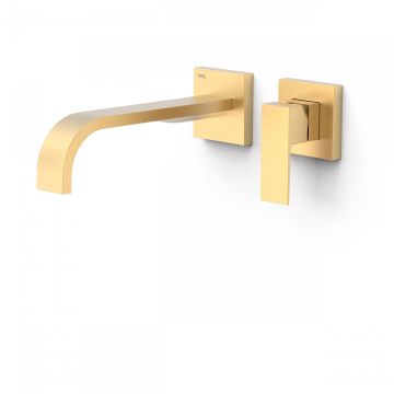 Bateria podtynkowa umywalkowa 24 cm Tres Cuadro Exclusive złoto matowe 00630022OM