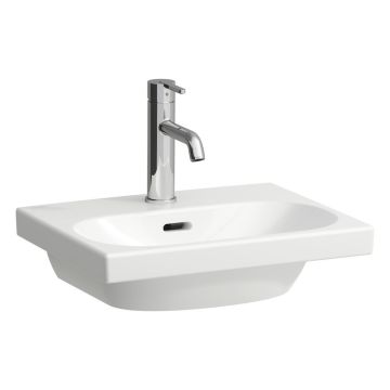 Mała umywalka Laufen Pro Lua 450 x 350 x 135 mm bez otw. biały lcc H8150814001091