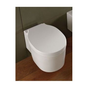 Deska WC wolnoopadająca Scarabeo Bucket biała 8814/B