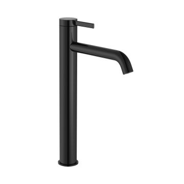 Bateria umywalkowa wysoka z korkiem click-clack Roca Ona titanium black A5A349ECN0