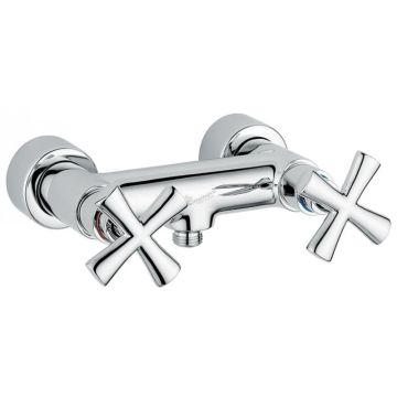 Bateria natryskowa ścienna Emmevi Spirit New chrom 31002CR