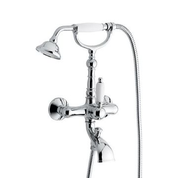 Bateria wannowa ścienna Emmevi Laguna chrom 40011CR