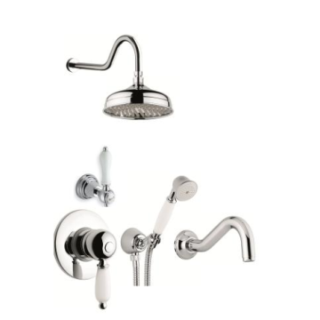 Zestaw wannowy podtynkowy Emmevi Laguna chrom LAG015ZSCW1ACR