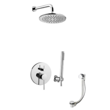 Zestaw wannowy podtynkowy 22,5 cm z syfonem Emmevi Piper chrom PI019ZWSCSU3A.CR