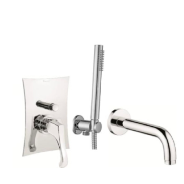 Zestaw wannowy podtynkowy Emmevi Ares chrom AR015ZWW.CR