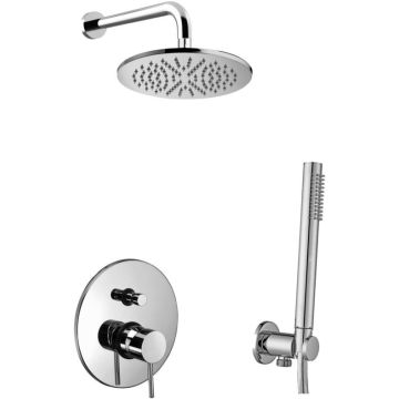 Zestaw natryskowy podtynkowy 40 cm/30 cm Paffoni Light chrom LIG015ZSC2C