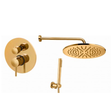 Zestaw natryskowy podtynkowy 40 cm/30 cm Paffoni Light chrom LIG018ZSC2C