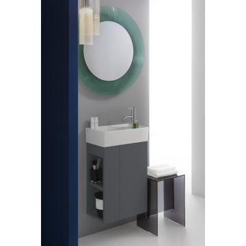 Umywalka ścienna Laufen Kartell 460x280 mm blat po prawej bez otw. biała LCC H8153344001121