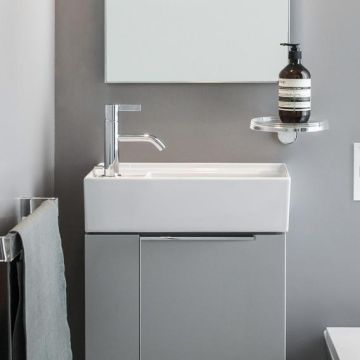 Umywalka ścienna Laufen Kartell 460x280 mm blat po lewej z otw. biała LCC H8153354001111